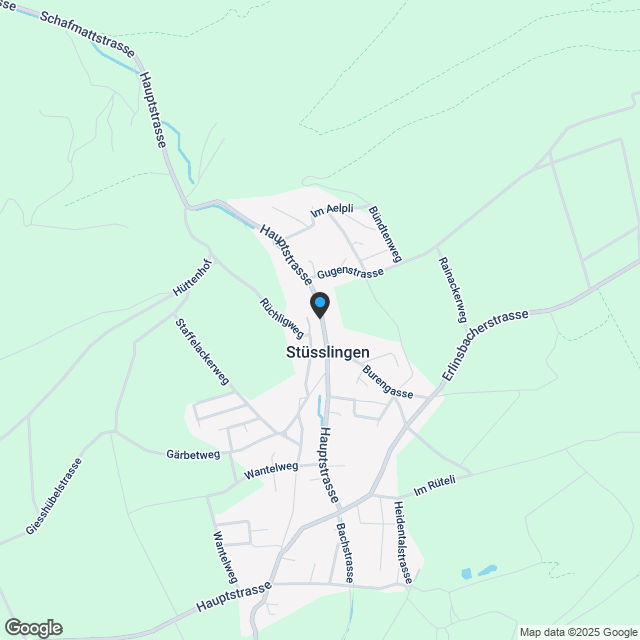 3.5-Zimmer-Gartenwohnung in Stüsslingen – grosszügig, modern und naturnah - Karte