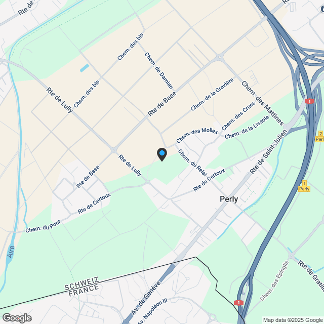 Appartements in Perly - Karte