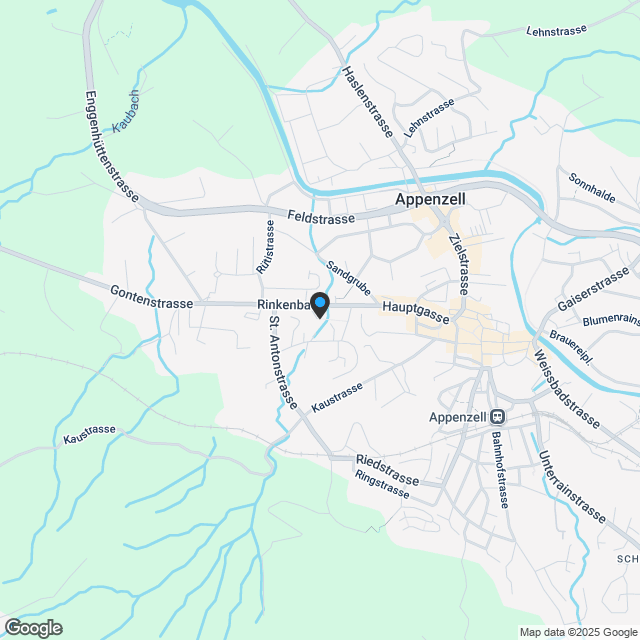 Neues Einfamilienhaus im Dorf Appenzell inkl. Grundstück - Karte