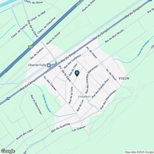 Neubau - Reihenhaus - Charrat - Karte