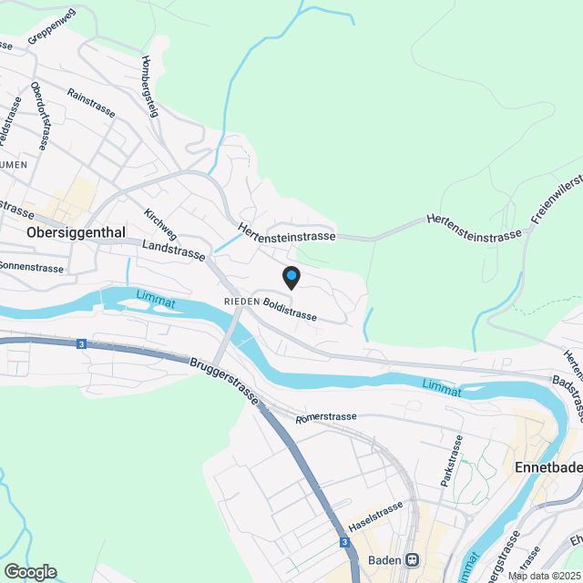 Exklusives Neubauprojekt an der Flühstrasse 23 in Rieden - Karte