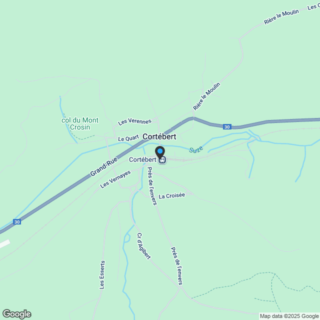 Villa mitoyenne Minergie de 5.5 pièces (158 m2) avec grande terrasse, jardin et garage à Cortébert - Karte