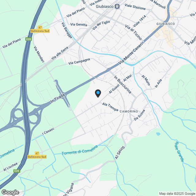 Nuovi appartamenti di 2.5 locali (2 tipologie) con giardino a Camorino - Karte