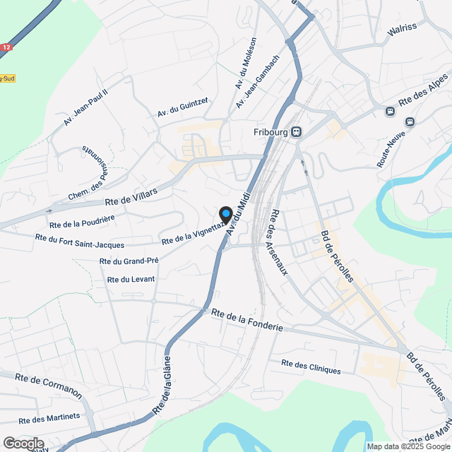 NEUES 3.5-ZIMMER-WOHNUNG IM STADTZENTRUM VON FRIBOURG - Karte