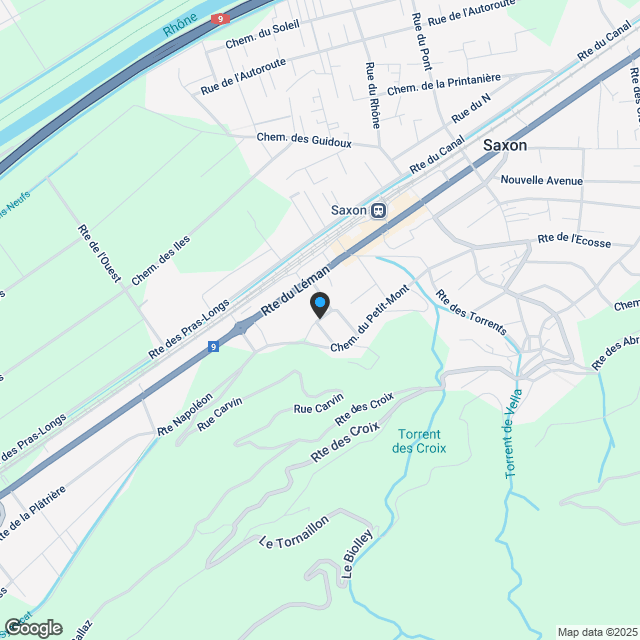 Saxon - Superbe 3.5 Zimmer mit privatem Garten von 250 m2 - Karte