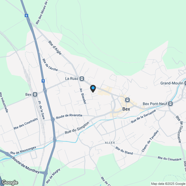 Appartement mit Terrasse 3.5 Zimmer in Bex - Karte