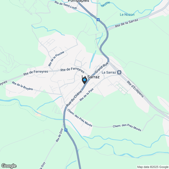 La Sarraz, appartement 2.5 pièces avec jardin, surface 75 m2 - Lot 1 - Karte