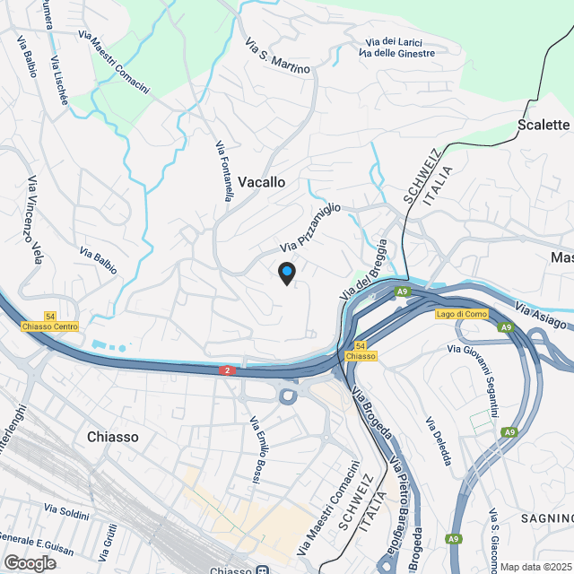 Appartamenti a Vacallo in una zona residenziale - Residenza Fornasette - Karte