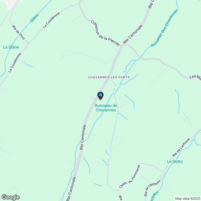 Wunderschönes neues Penthouse in Chavannes-les-Forts, Siviriez - Karte