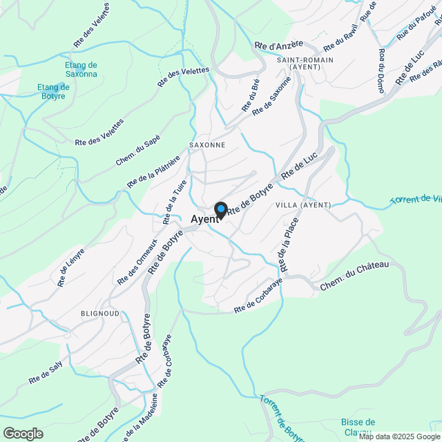 Ayent/Botyre - Superbe appartement neuf de 4.5 pces avec terrasse dans petite PPE de 6 appartements. - Karte