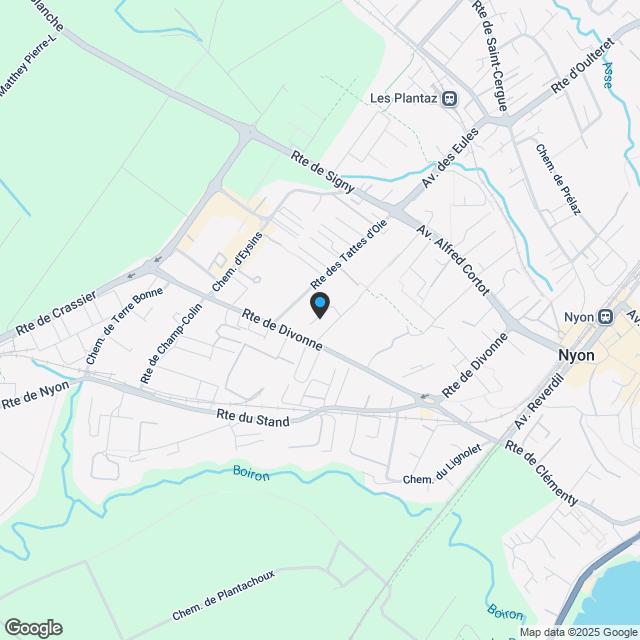 La Suettaz - Nyon - Karte