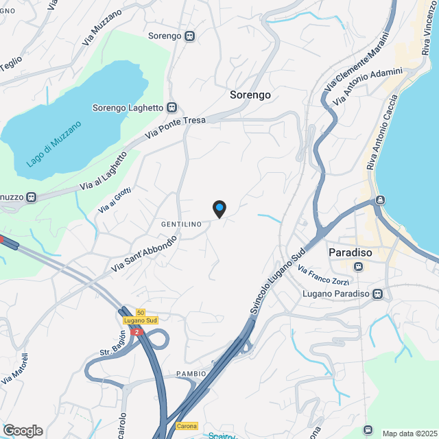 Elegantes 3,5-Zimmer-Apartment in Gentilino - Karte