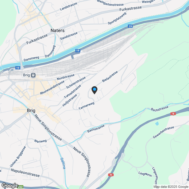 Attraktive 4.5-Zimmer-Wohnung mit Balkon und hochwertigem Ausbau in Brig - Karte