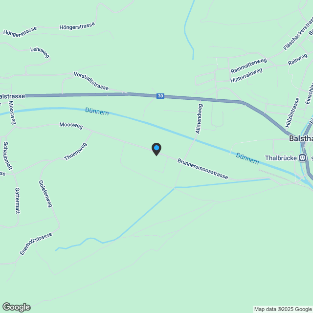 Im Herzen des Naturparks Thal - Karte