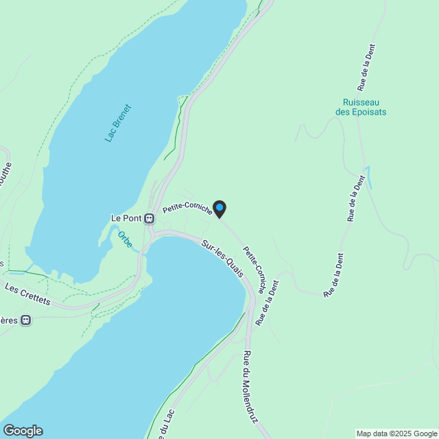 Promotion La Petite Corniche le Pont appartement lot B 4 de 2,5 p - Karte