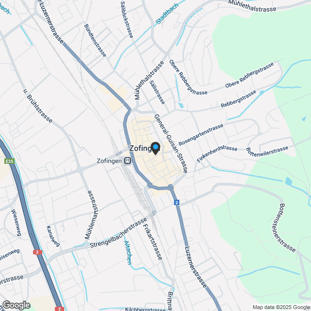 Grosszügige Altstadtwohnung in Zofingen (2. OG) - Karte