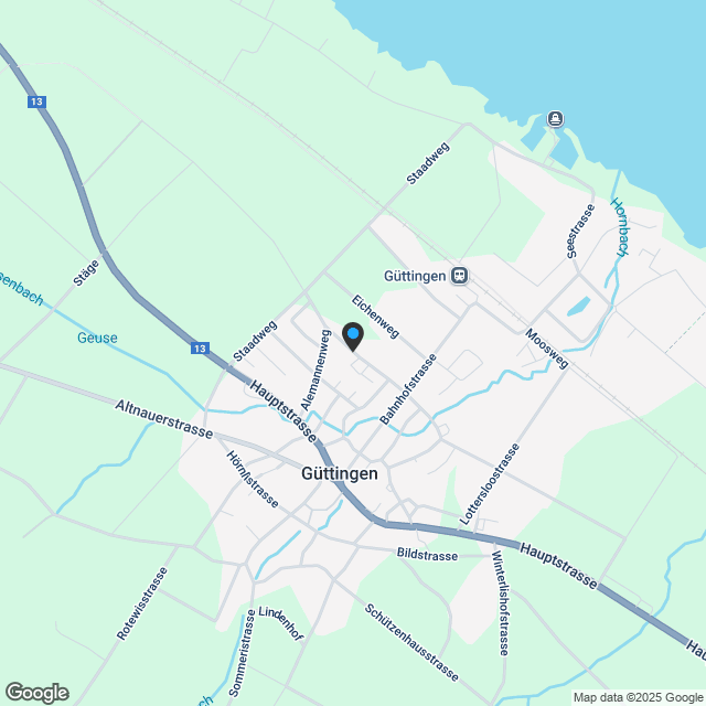 Attikawohnung in der Überbauung "Seewärts" in Güttingen - Karte