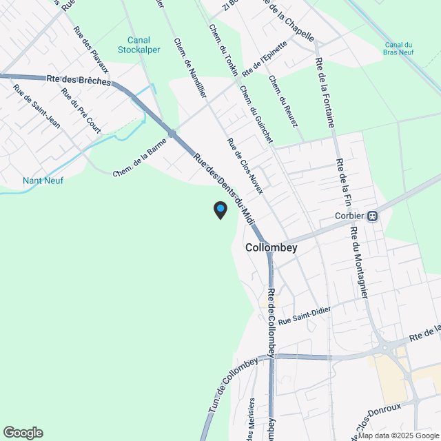 Villa mit Doppelhaus in Collombey - Karte