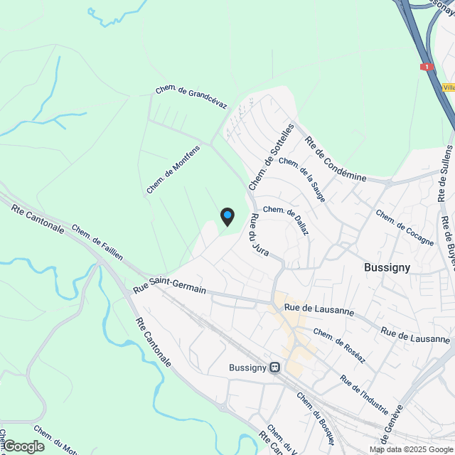 Nouvelle promotion "Les Terrasses" à Bussigny - Karte