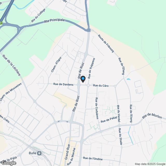 Moderne 4.5-Zimmer-Wohnung in Bulle - Karte