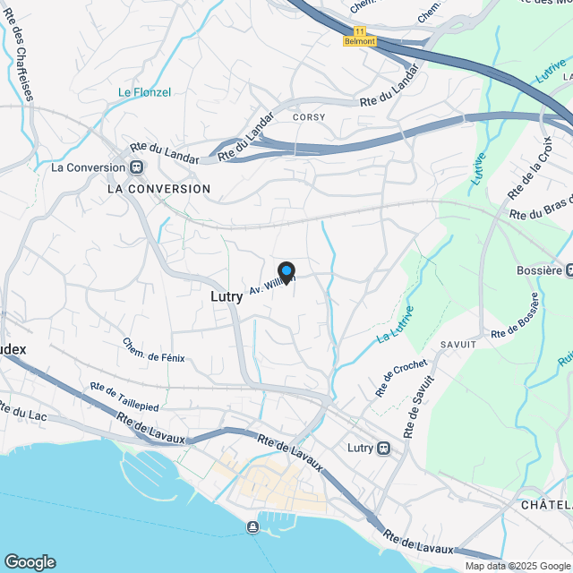 Lutry - Prächtige 4,5-Zimmer-Wohnung im 1. Stock - Karte