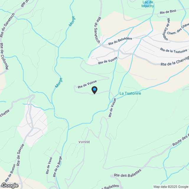Vuisse (Savièse) – 3,5 Zimmer mit großem südwestlich ausgerichtetem Garten - Karte