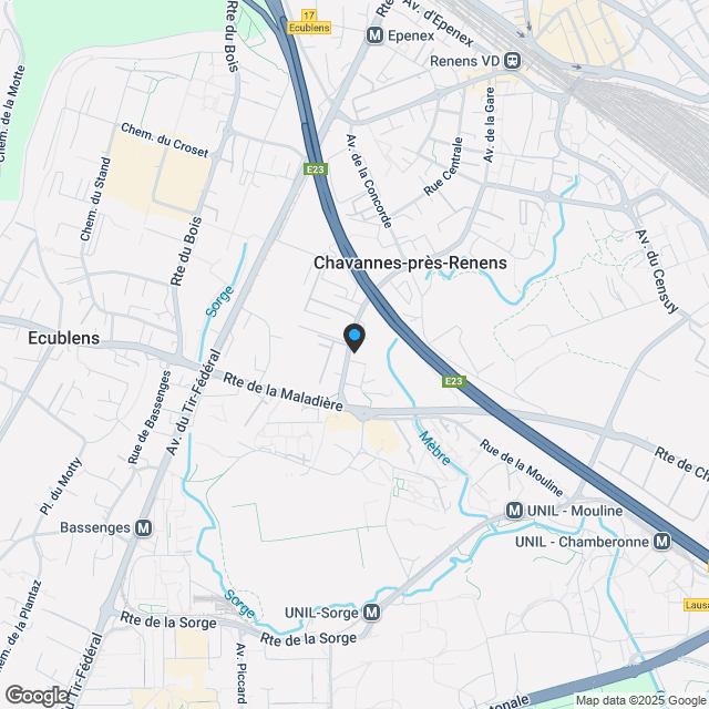 Wohnung 2,5 Zimmer im Dachgeschoss (Einheit 22) - Karte