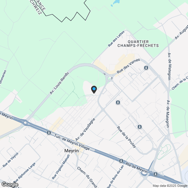 Townhouse en Triplex de 7 pièces en zone de développement dans le Vieux Meyrin - Karte