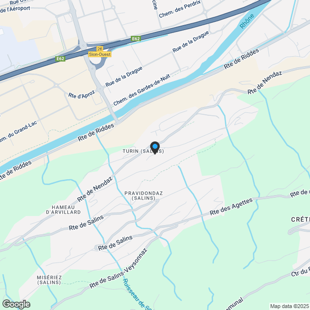 Wohnung 3.5 Zimmer in Turin (Salins) - Karte