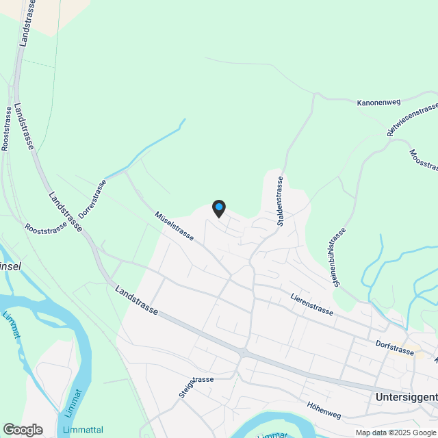 Neubau am sonnigen Huebachersteig in Untersiggenthal - Haus A / Whg. A2 te - Karte