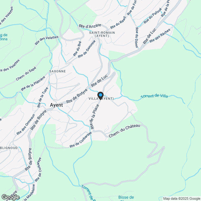 Charmantes 2,5-Zimmer-Wohnung mit Aussicht in La Place (Ayent) - Karte