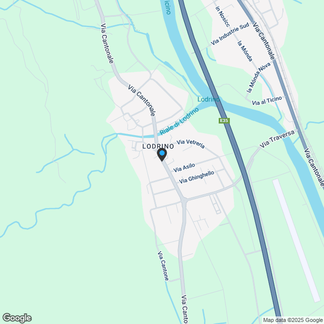 Lodrino: Wohnhaus mit großem angebautem Grundstück - Karte