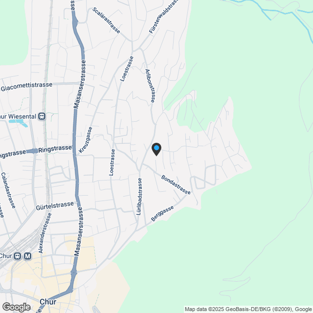 6-Zimmer-Neubau in Chur urban wohnen, naturnah geniessen - Karte