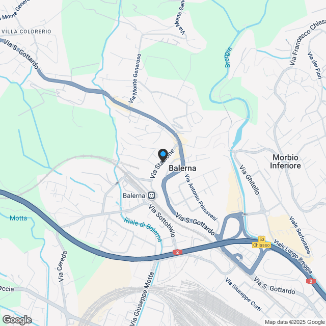 Wohnungen verschiedener Größe zum Verkauf in Balerna - Karte
