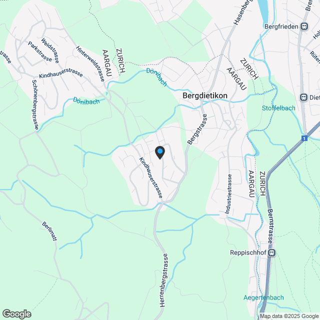 Doppelhaushälfte über dem Limmattal - Karte
