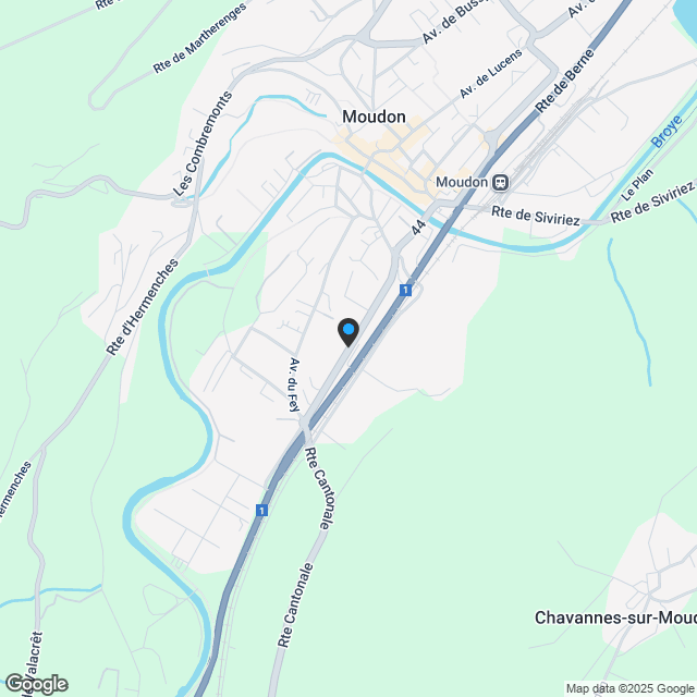 Appartement 3.5 pièces à Moudon - Karte