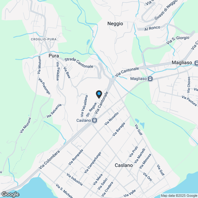 Neue 2.5-Zimmer-Wohnung zur Miete in Caslano - Karte