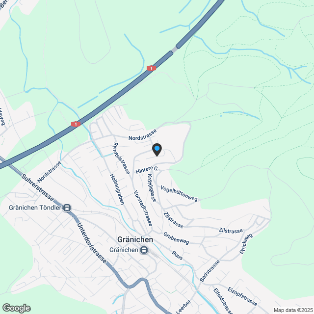 Wohnen an bester Lage - Gränichen "Farnweg - Karte