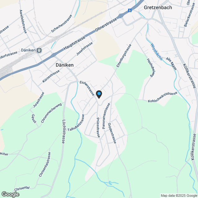 Luxuriöse 3.5-Zimmer-Attikawohnung mit atemberaubender 218 m² Terrasse in Däniken SO - Karte