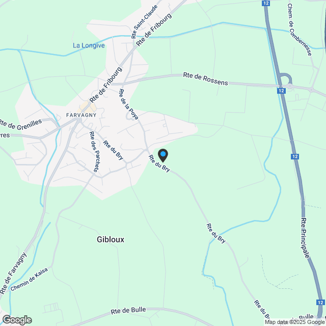 Neue 2,5-Zimmer-Wohnung im Erdgeschoss mit großer Terrasse zum Verkauf in Farvagny - Karte