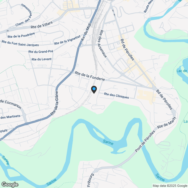 Moderne 2,5-Zimmer-Wohnung mit Balkon in Freiburg - Karte