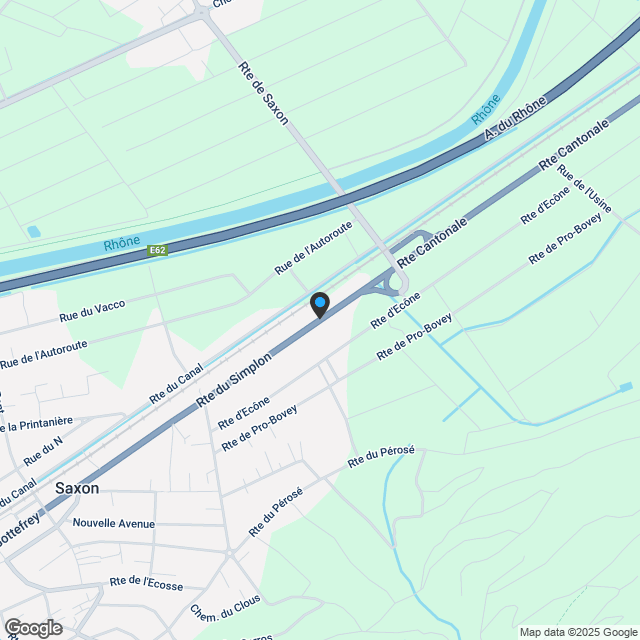 Wohnung im Erdgeschoss mit 3,5 Zimmern, Garage und Parkplatz in Saxon - Karte