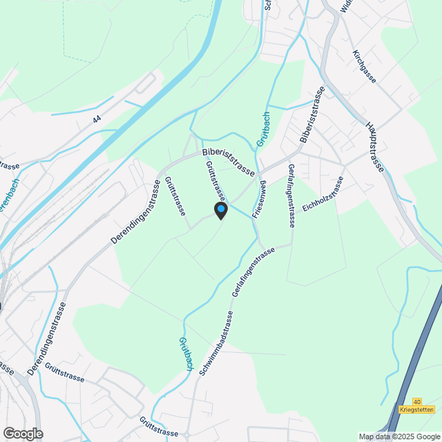 2.5 Zimmer Attikawohnung mit Fernsicht in Derendingen - Karte