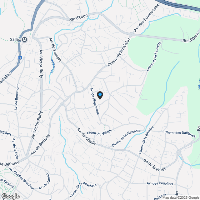 Neues Angebot in Chailly - 4,5-Zimmer-Maisonette mit Terrasse und Balkon - Karte