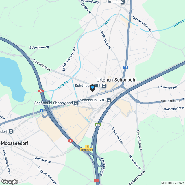 NEUBAU Viermoos - Wohnen an bester Zentrumslage von Urtenen-Schönbühl - Karte