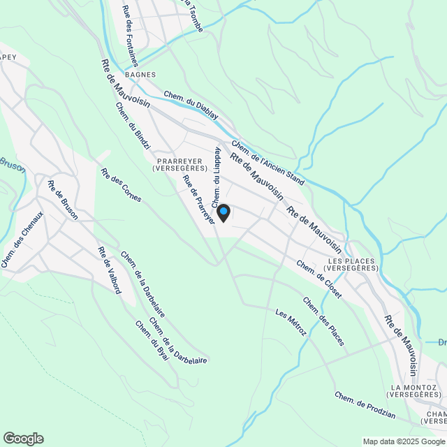 Construction de villas individuelles à Prarreyer - Karte