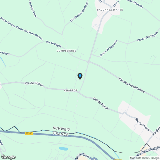 Promotion de 15 appartements au coeur de la campagne genevoise - Karte