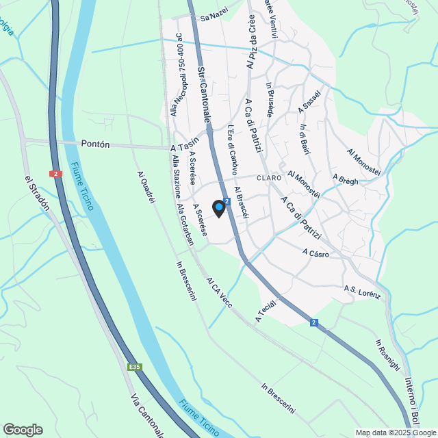 Neue 3.5-Zimmer-Wohnung in Claro - Karte