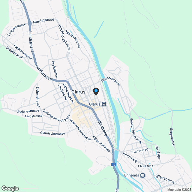 3.5- Zimmer-Wohnung mit grossem Balkon - Karte