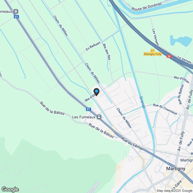 4.5-Zimmerwohnung in Martigny - Karte